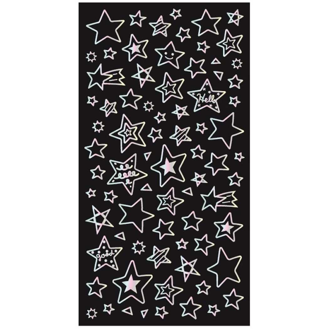 シールシート ホログラムラインシール スター クローズピン