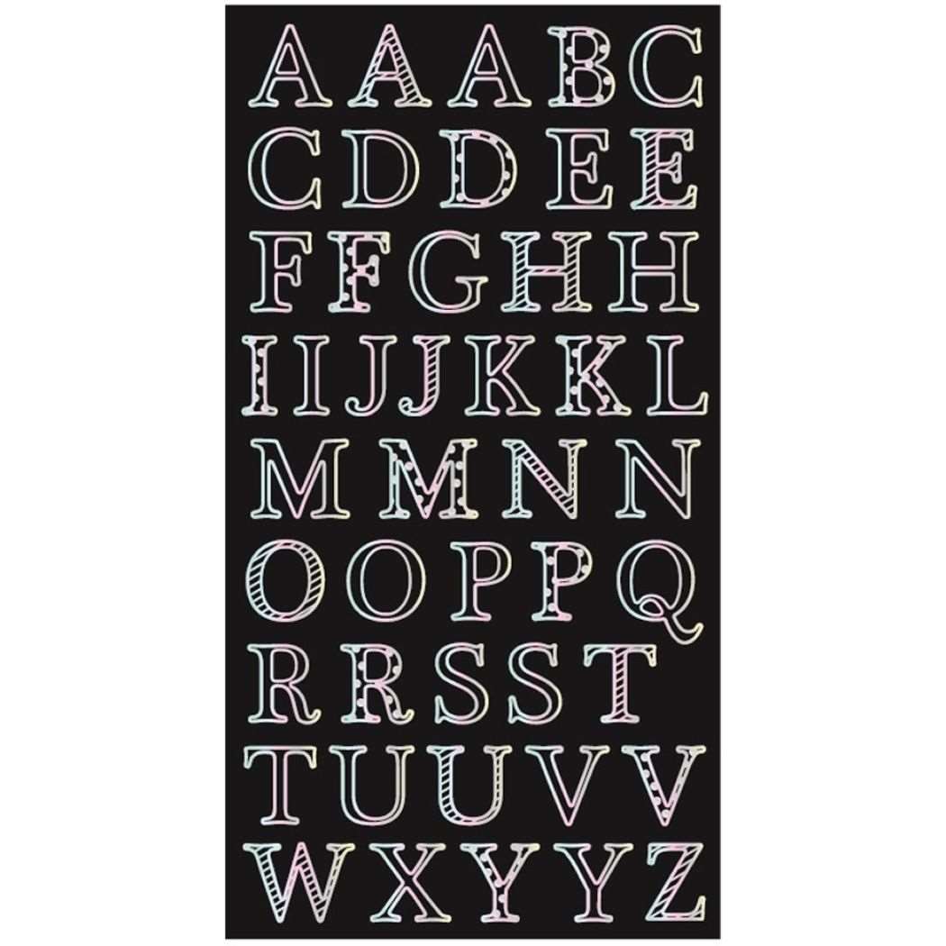 シールシート ホログラムラインシール 英文字