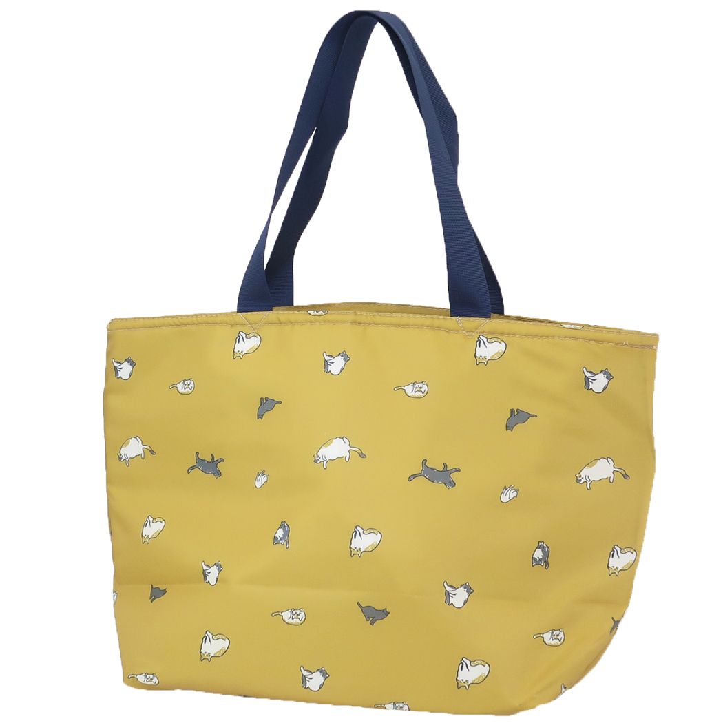 保冷トートバッグ ファスナー付きクーラートート ネコ ねこ