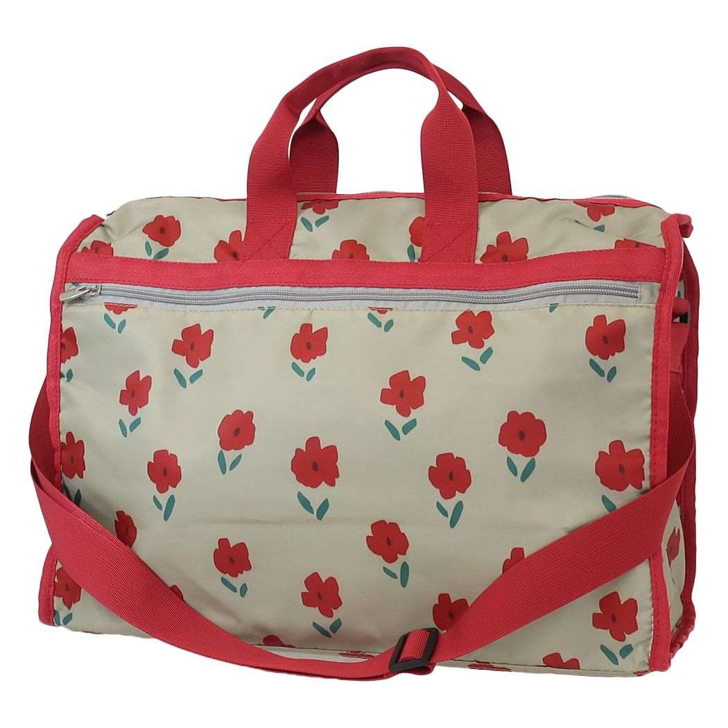 旅行かばん ボストンバッグM フラワーRD ミントイン