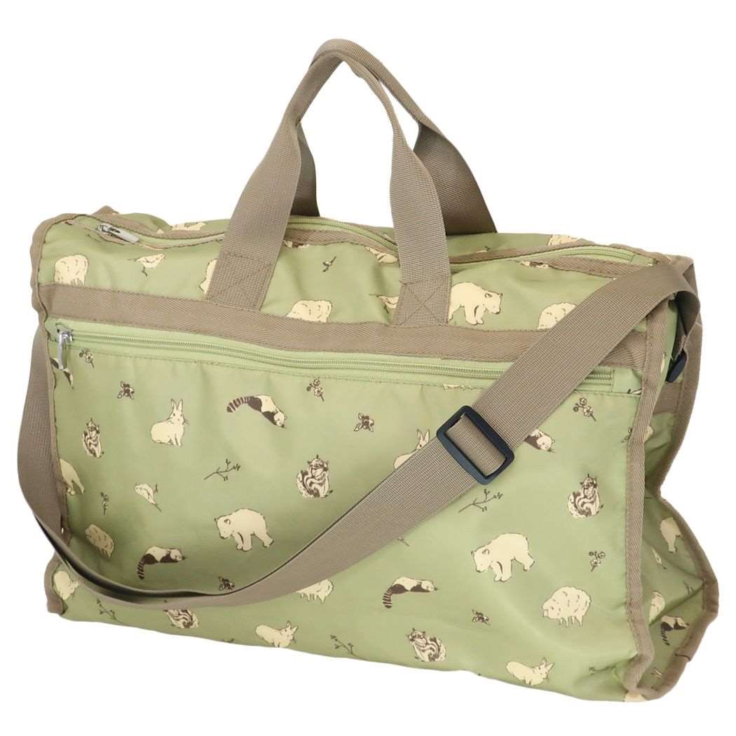 旅行かばん ボストンバッグM アニマル ミントイン