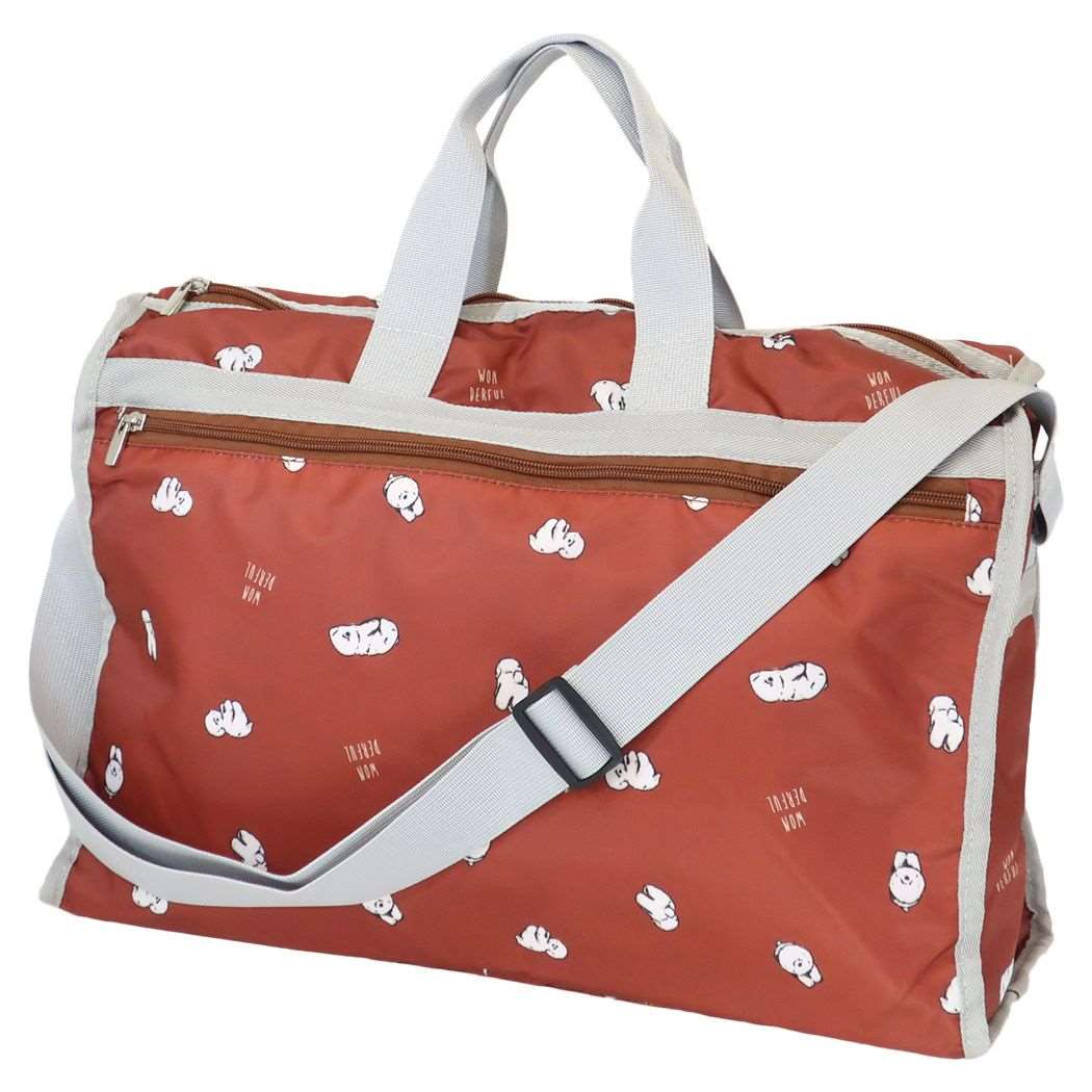 旅行かばん ボストンバッグM ビションフリーゼ ミントイン