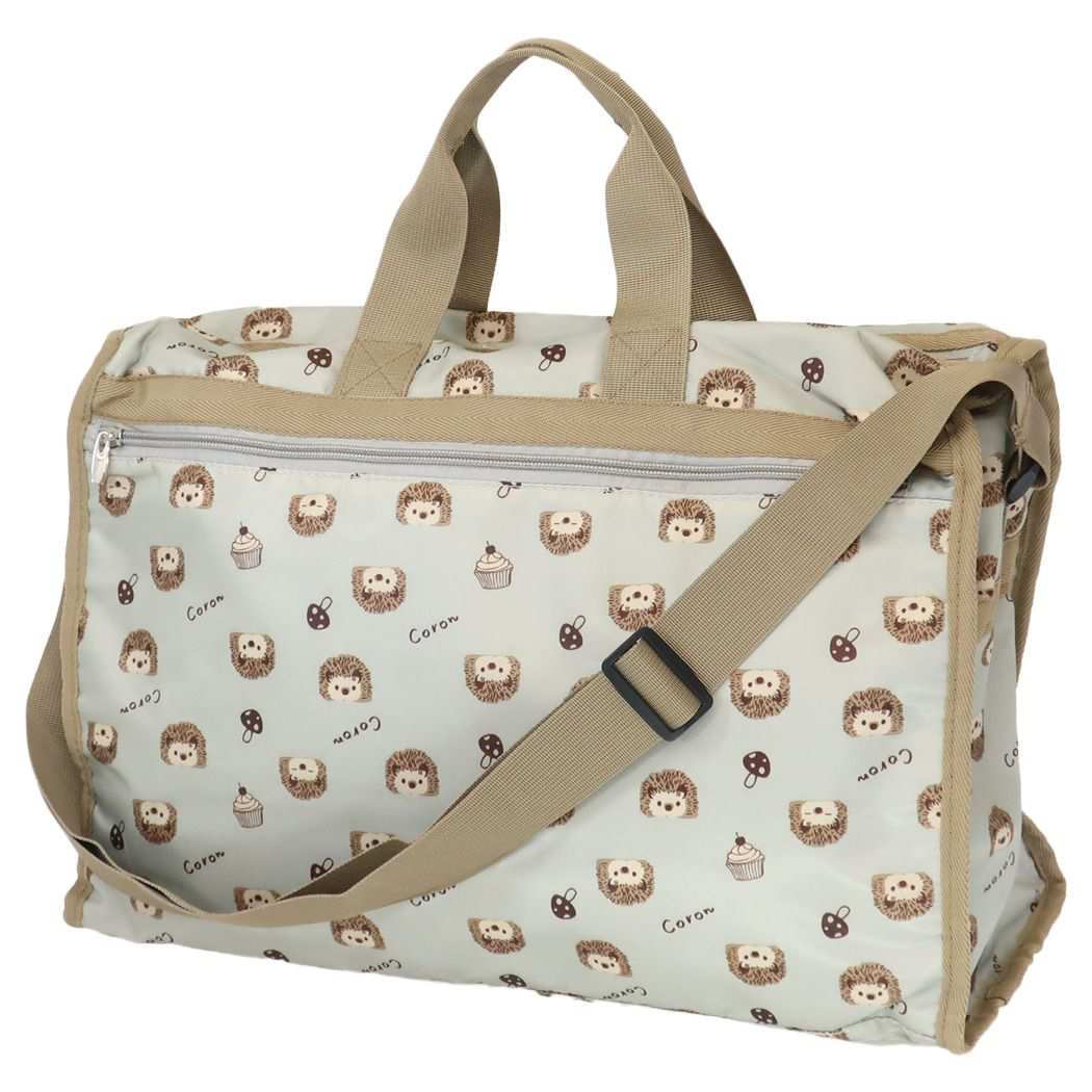 旅行かばん ボストンバッグM キナコGY ミントイン