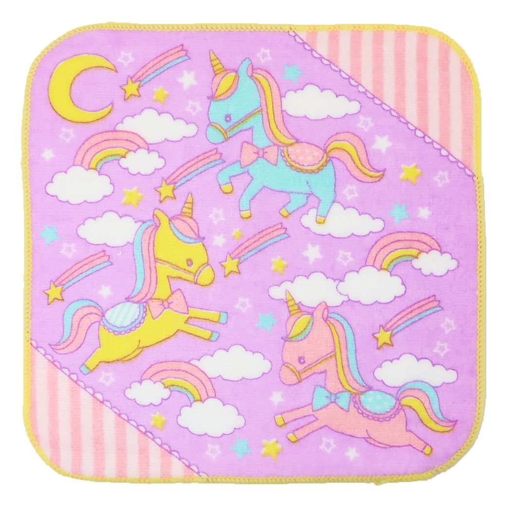 ミニタオル ハンカチタオル ユニコーン ミントイン