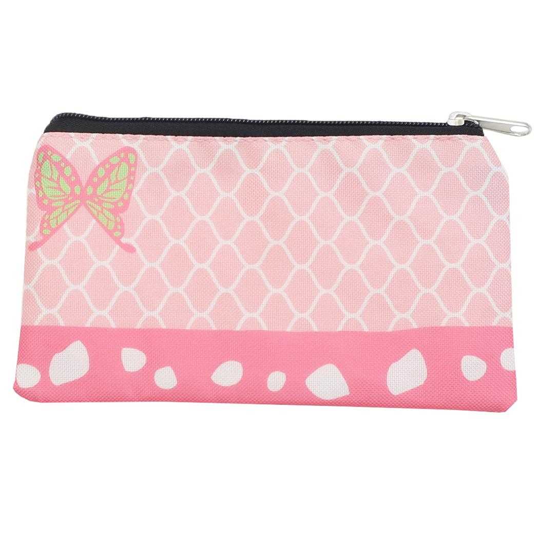 平ポーチ 和風 フラット ポーチ 蝶 ピンク ミントイン コスメポーチ 化粧ポーチ プレゼント 男の子 女の子 ギフト