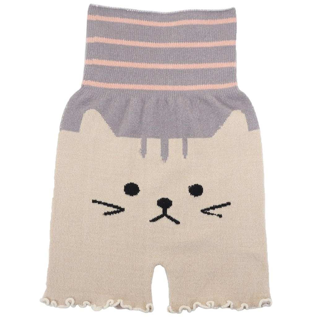 もこもこ 腹巻き パンツ 女性用 防寒 ボディーウォーマー ネコ ねこ ミントイン ウォーマー雑貨 プレゼント 男の子 女の子 ギフト