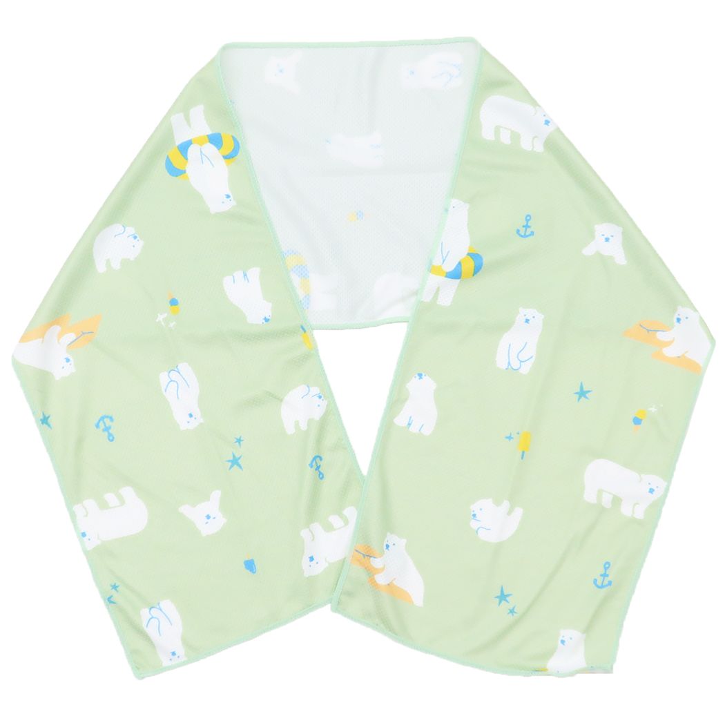 夏用ひんやりタオル クールタオル しろくま アニマル ミントイン