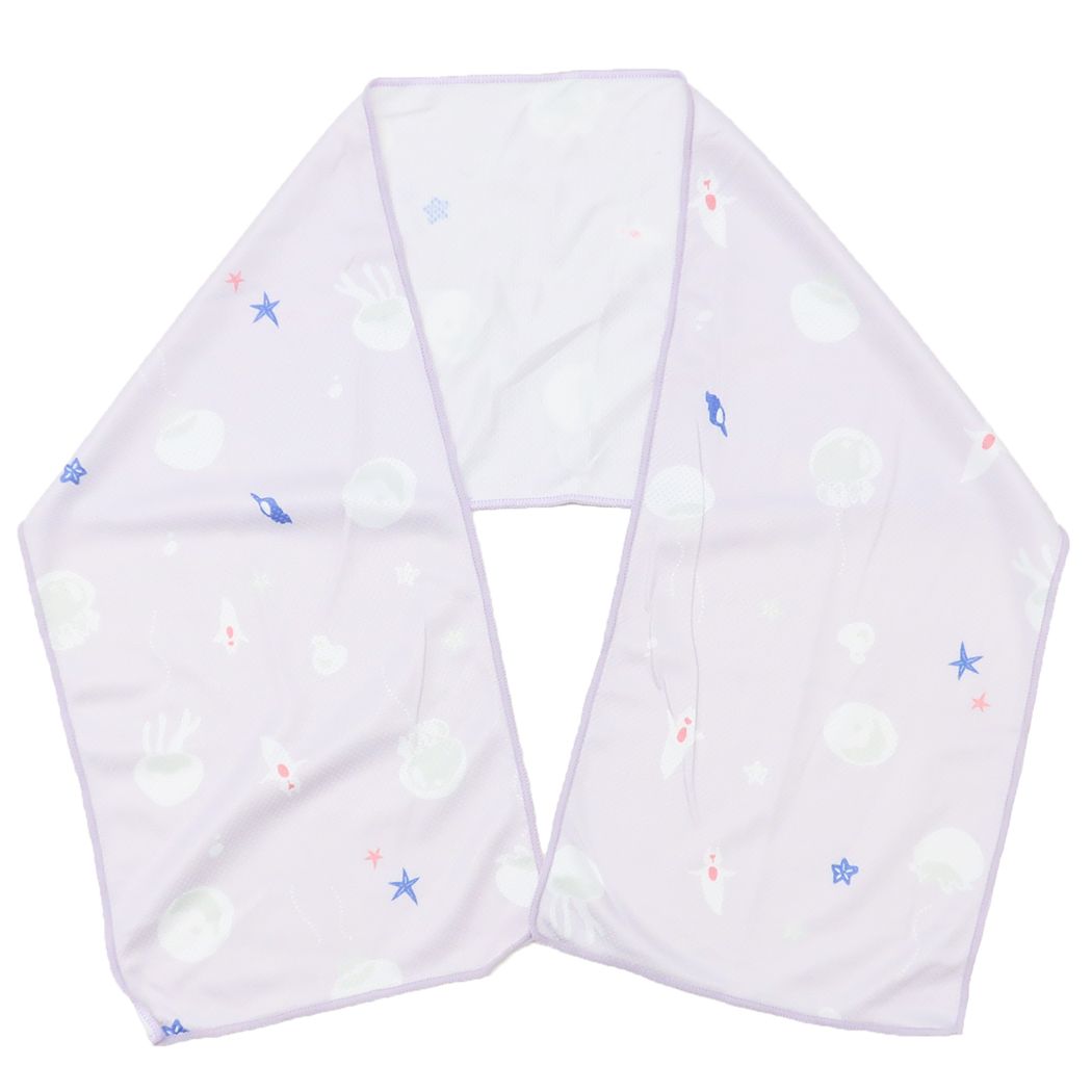 夏用ひんやりタオル クールタオル クラゲ&クリオネ ミントイン