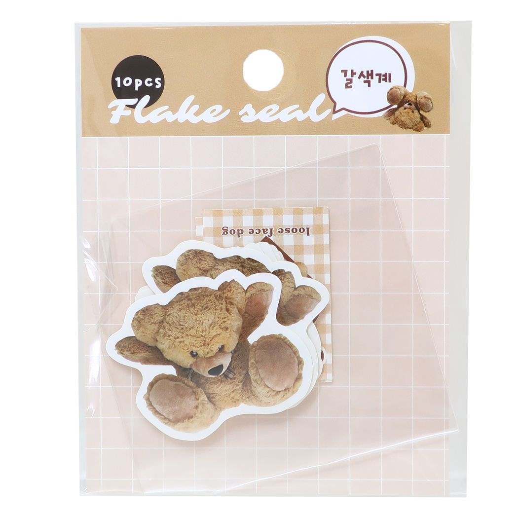 フレークシール フレークシール10pcs brown ミントイン