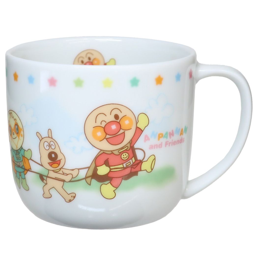 アンパンマン アニメキャラクター キッズ食器 磁器製 子供用 マグカップ ハッピー フレンズ プレゼント 男の子 女の子 ギフト