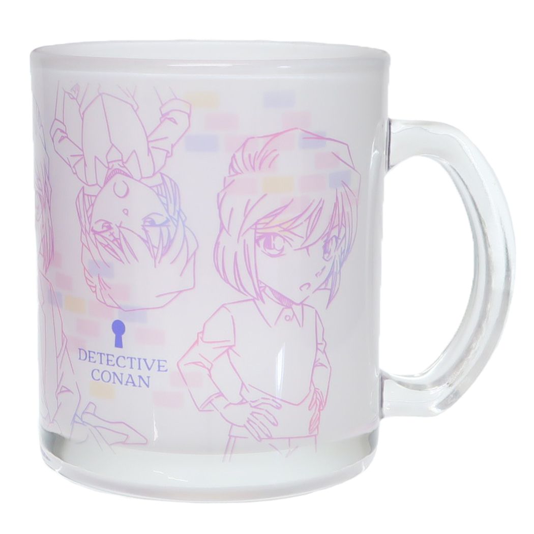 名探偵コナン 少年サンデー アニメキャラクター マグカップ ガラスマグカップ ラインアート 灰原