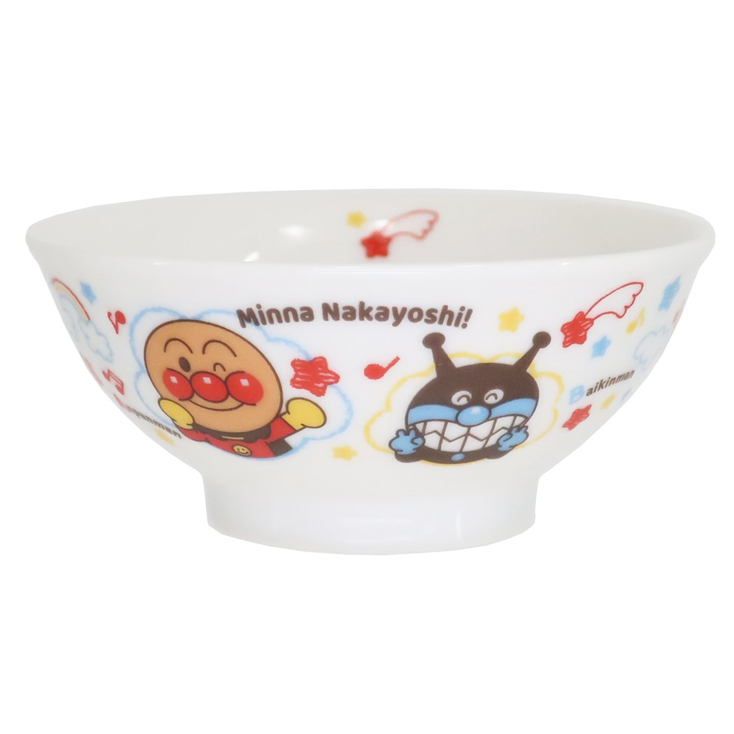 アンパンマン 磁器製 こども 茶碗 キッズ食器 なかよし 金正陶器 子ども 女の子 男の子 日本製食器 食洗機対応 プレゼント ギフト