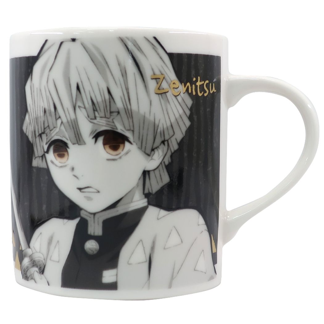 鬼滅の刃 我妻善逸 マグカップ モノクローム マグ 少年ジャンプ アニメキャラクター グッズ プレゼント 男の子 女の子 ギフト