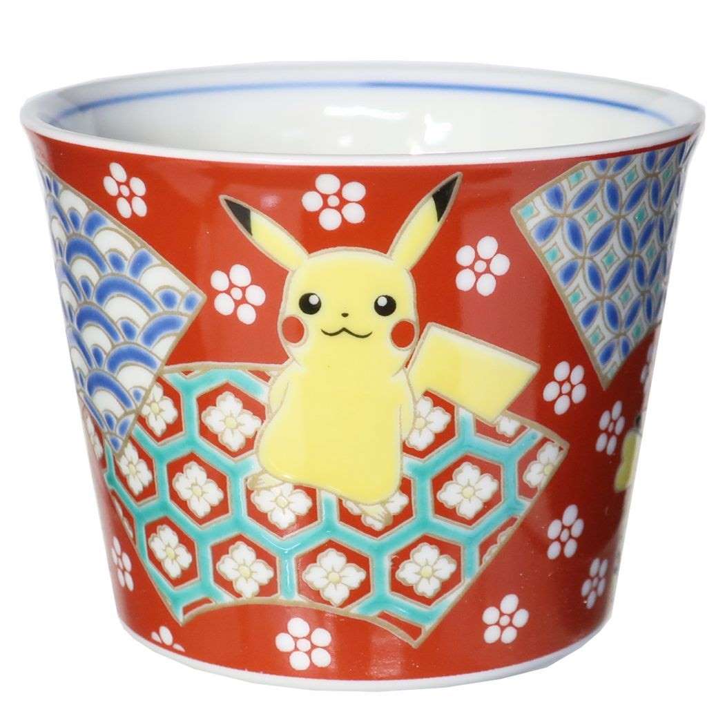 ポケットモンスター ポケモン キャラクター 小鉢 九谷焼 そばちょこ 金襴扇面小紋 ピカチュウ プレゼント 男の子 女の子 ギフト
