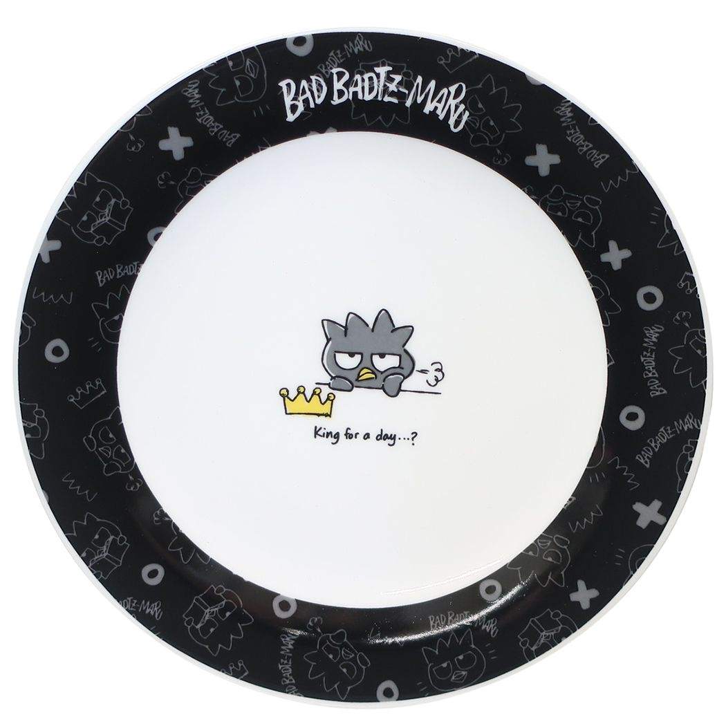 中皿 バッドばつ丸 プレートL サンリオ ちょっとおセンチ、ばつ丸