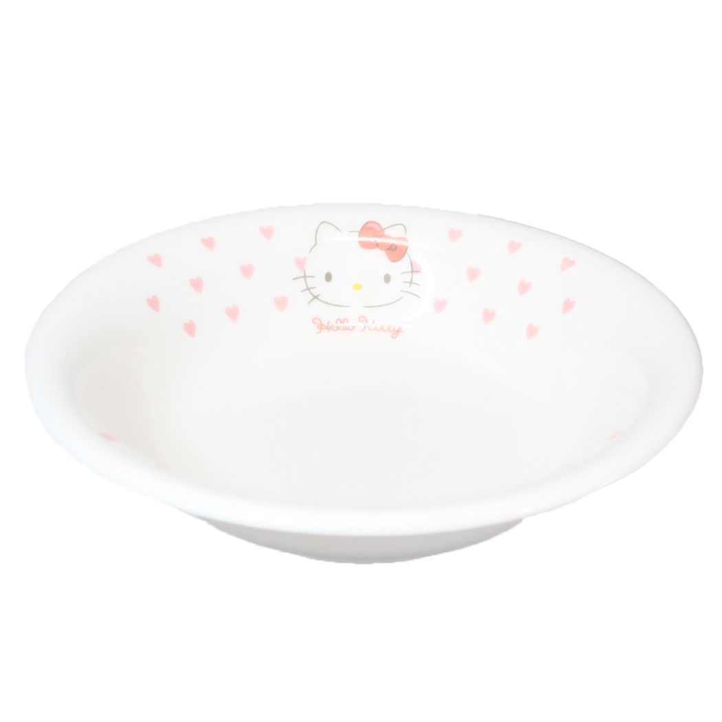 ハローキティ グッズ キッズ食器 キャラクター 磁器製こどもフルーツ皿 ピンクハート