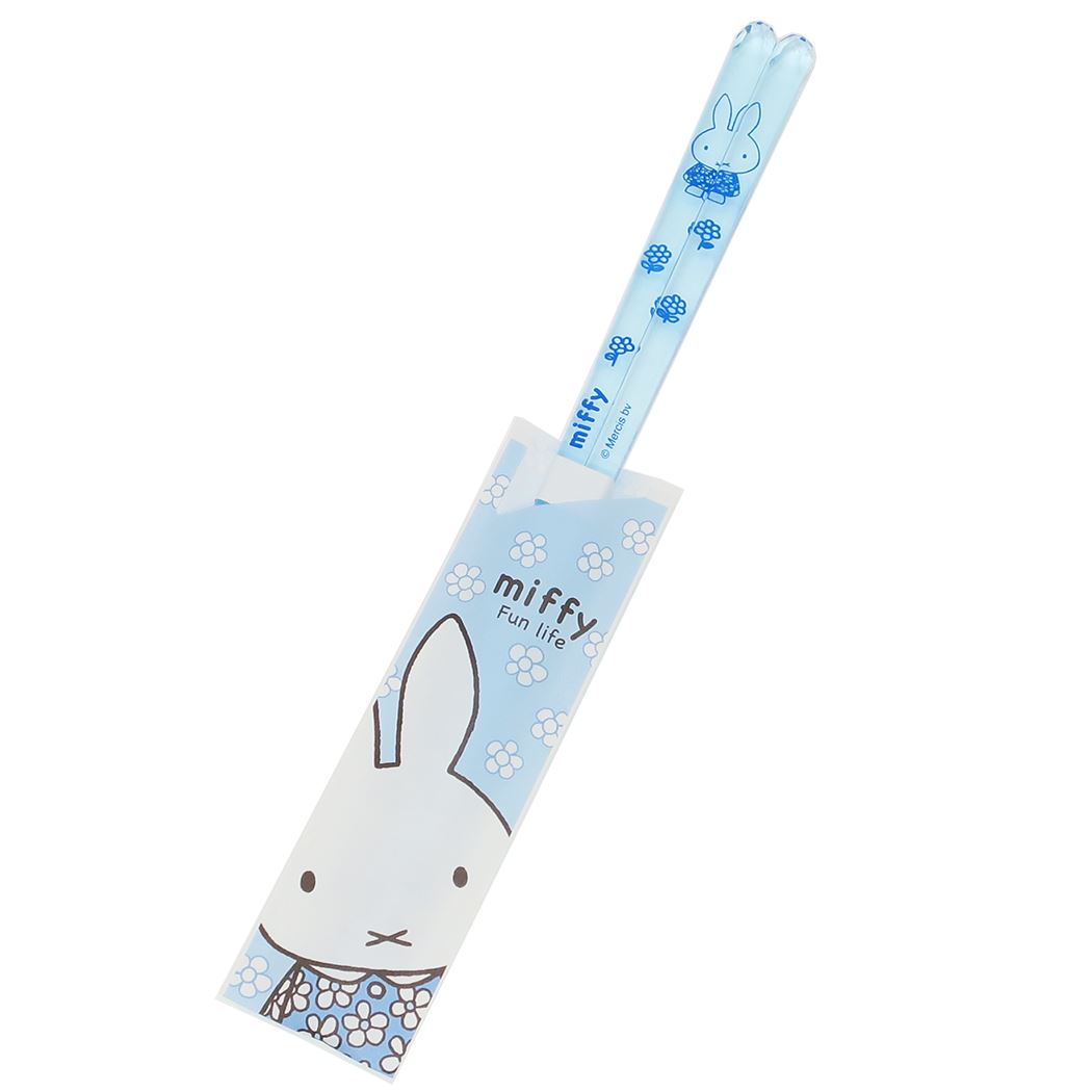 おはし ミッフィー クリア箸 ファンライフ ライトブルー ディックブルーナ 金正陶器 プレゼント 男の子 女の子 ギフト