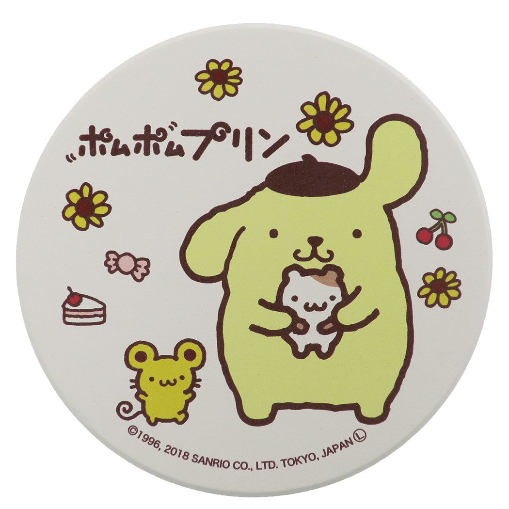 吸水 コースター ポムポムプリン テーブルウエア サンリオ スイーツ&プリン 金正陶器 ギフト雑貨 グッズ プレゼント 男の子 女の子