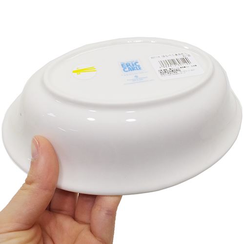 エリックカール はらぺこあおむし 磁器製 楕円 深皿 子供用 磁器製 カレー皿 絵本キャラクター グッズ プレゼント 男の子 女の子