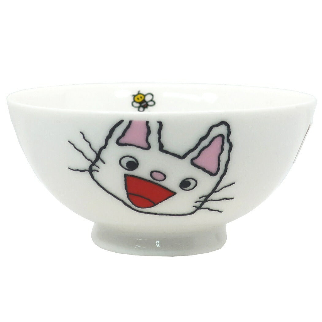 ノンタン お茶碗 磁器製 茶碗 M フェイス 金正陶器 11×5.5cm プレゼント 男の子 女の子 ギフト