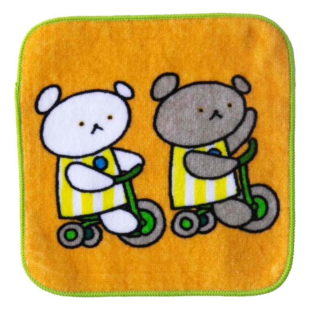 こぐまちゃんえほん ミニタオル パイルミニハンカチ さんりんしゃ