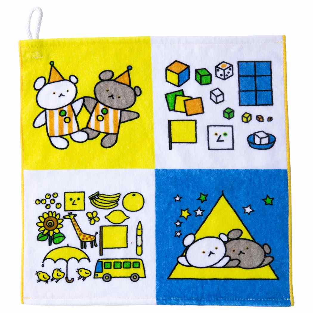 こぐまちゃんえほん グッズ ループタオル 絵本キャラクター ループ付きタオルハンカチ こぐまちゃんとしろくまちゃん 新入学
