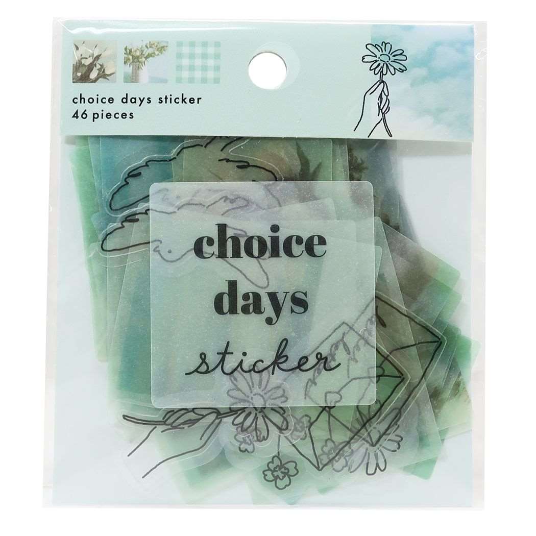 フレークシール チョイスデイズ ステッカー ミント クラックス プチギフト DECOシール プレゼント 男の子 女の子