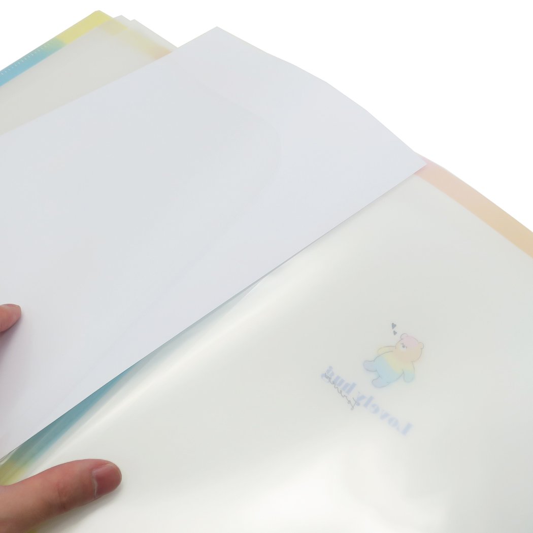 A4 クリアファイル 10ポケット 新学期準備文具 ポケットファイル ガーリースイート LOVERY HUG プレゼント 男