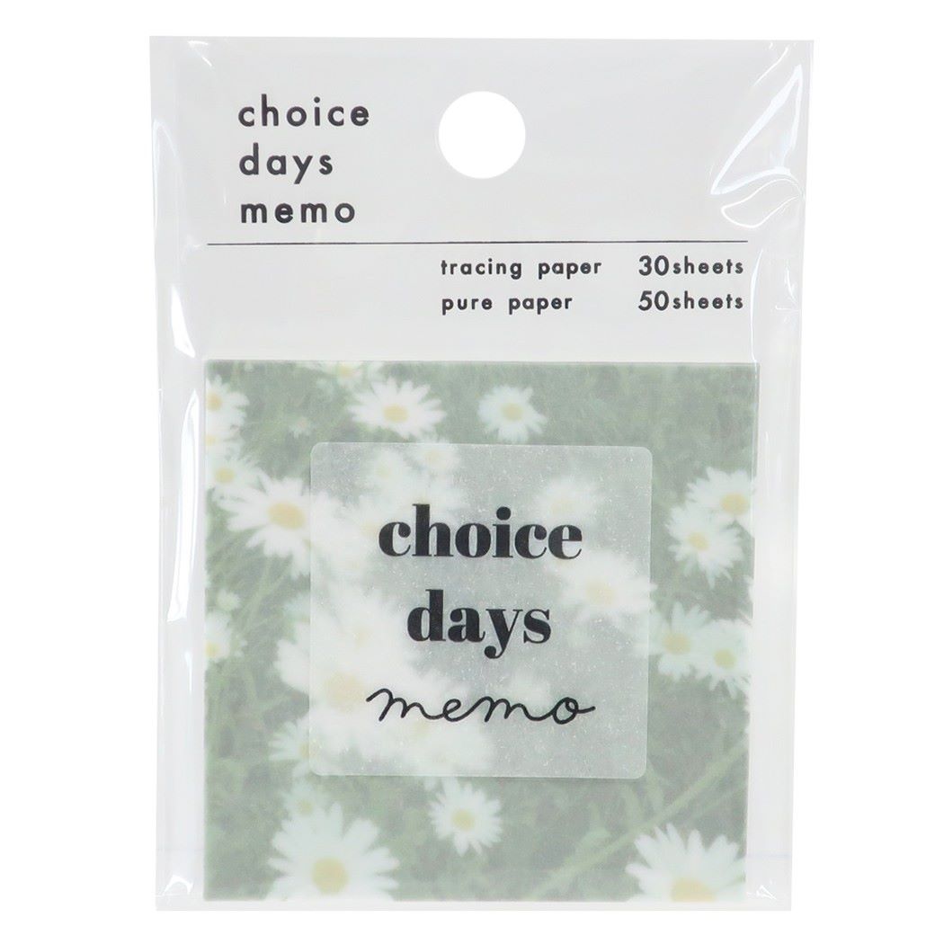メモ帳 おしゃれ CHOICE DAYS スクエア メモ MINT プレゼント 男の子 女の子 ギフト