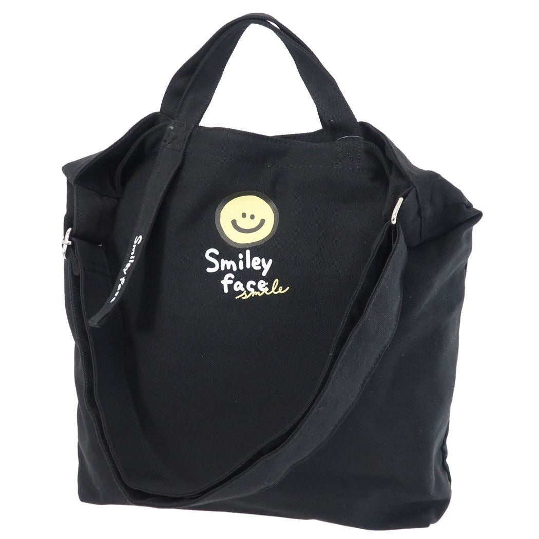 帆布トートバッグ ショルダートート Smiley Face フェイス スマイリーフェイス クラックス 手提げかばん プレゼント 男の子