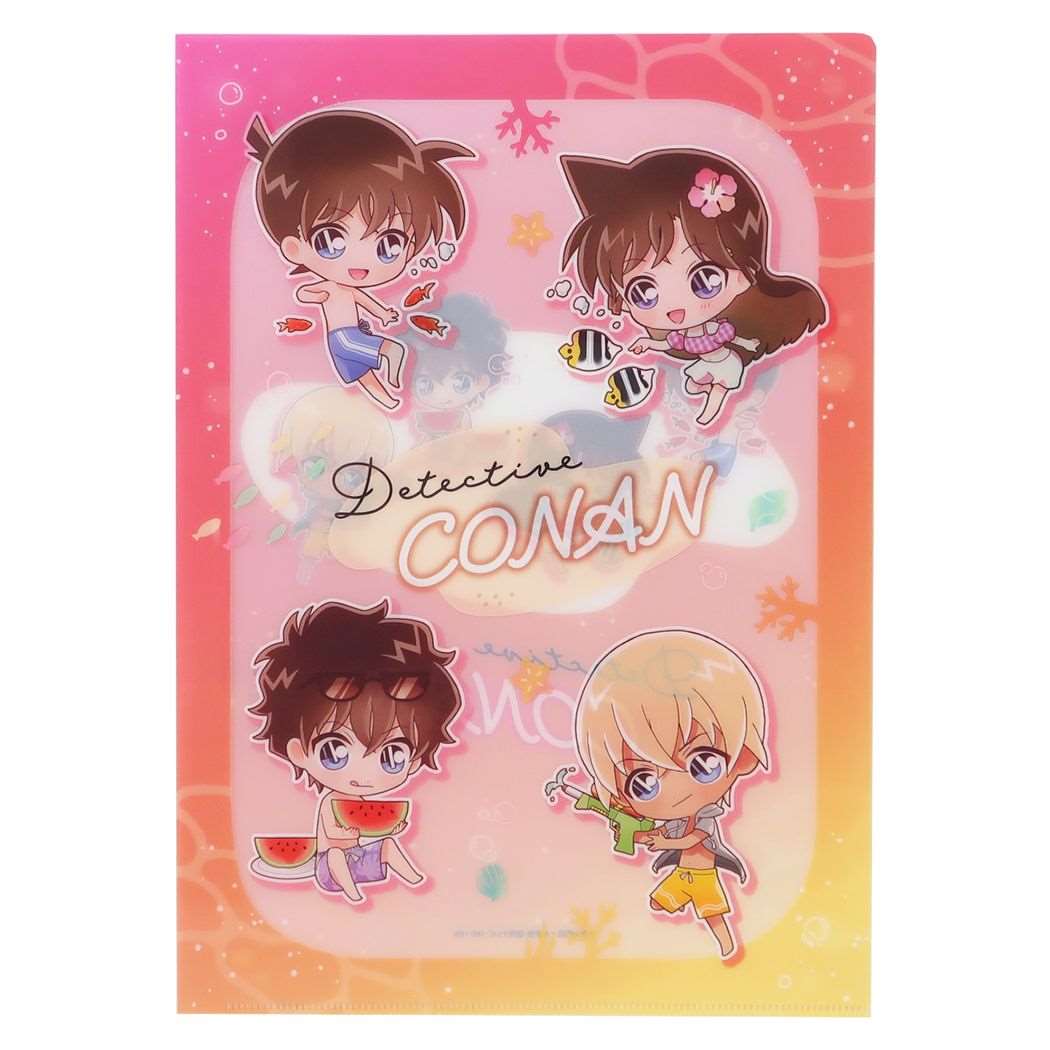 名探偵コナン アニメキャラクター クリアフォルダー A4シングルクリアファイル レッド マリン 少年サンデー プレゼント 男の子 女の