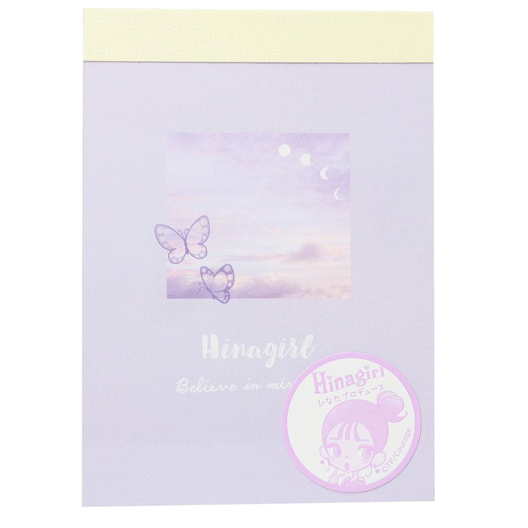 メモ帳 Hinagirl ミニ ミニメモ チョウチョ 新入学 カミオジャパン 新学期準備文具 プレゼント 男の子 女の子 ギフト