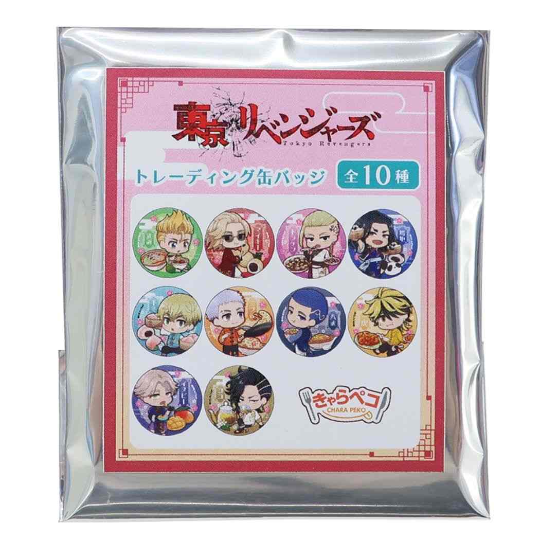 東京リベンジャーズ 少年マガジン アニメキャラクター 缶バッジ トレーディングカンバッジ 全10種 キャラペコ中華 プレゼント 男の子