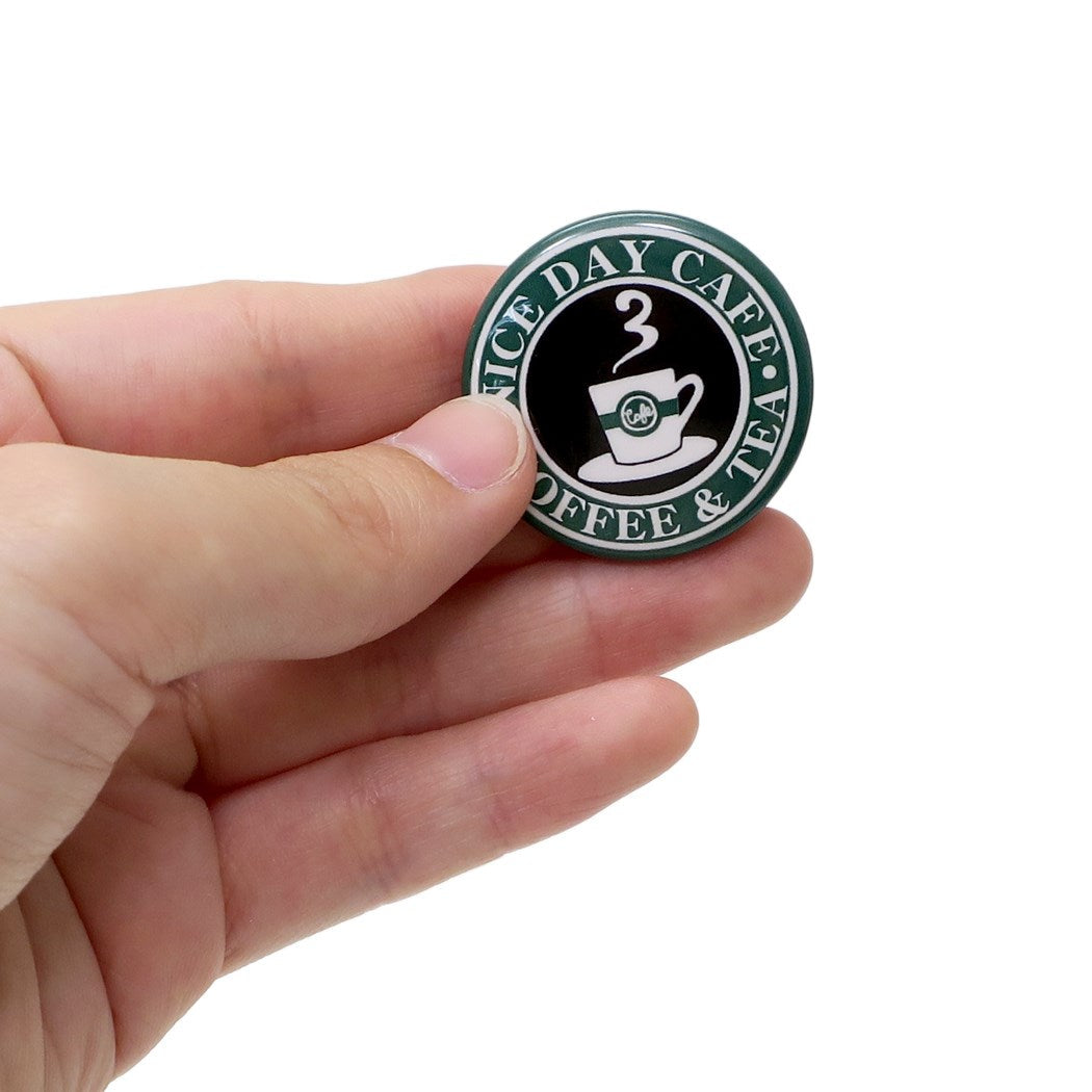 32mm ミニ カンバッジ NICE DAY CAFE グッズ 缶バッジ かわいい クラックス オルチャンっぽ プレゼント 男の子 女