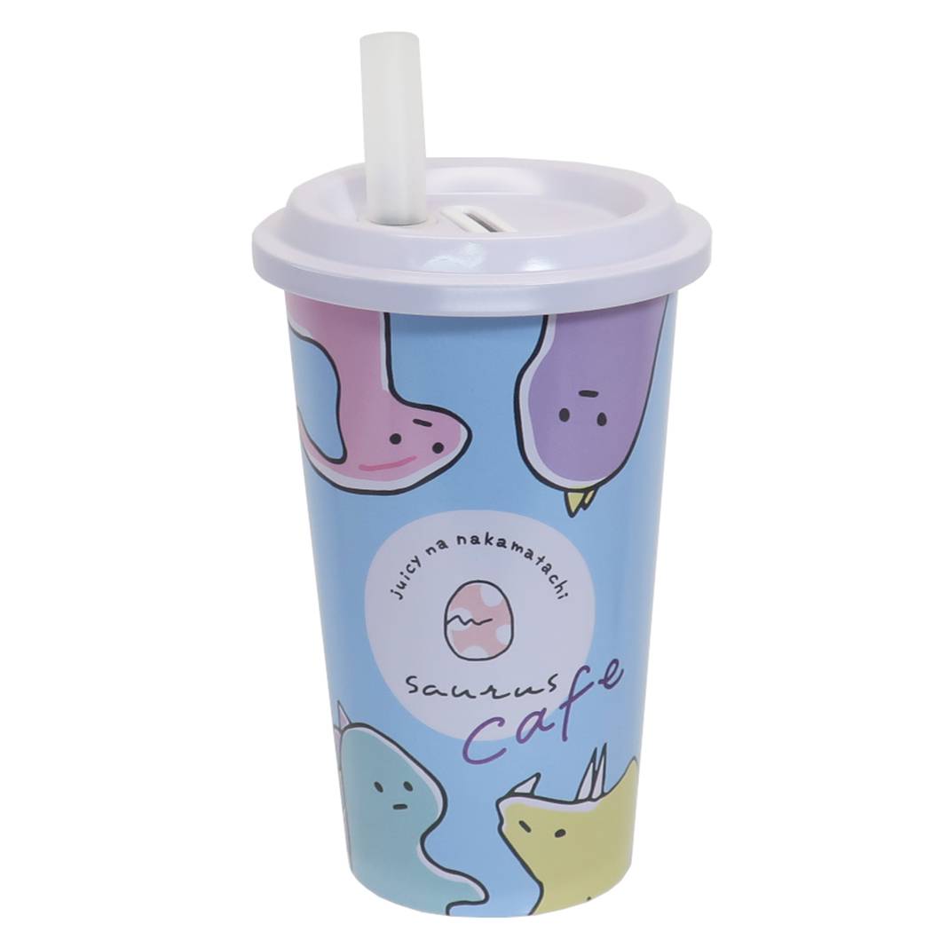 ジューシーなサウルス 貯金箱 ドリンク型 通販 エンジョイ カフェ バンク プレゼント 男の子 女の子 ギフト