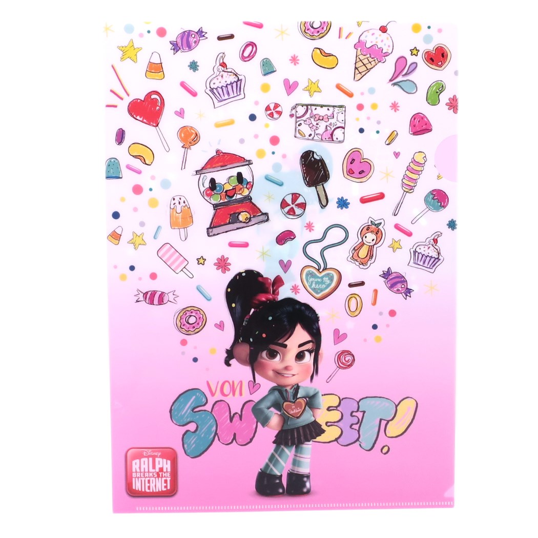 A4シングルクリアファイル シュガーラッシュオンライン ファイル ディズニー ヴァネロペ クラックス コレクション雑貨 映画 グッズクリスマ