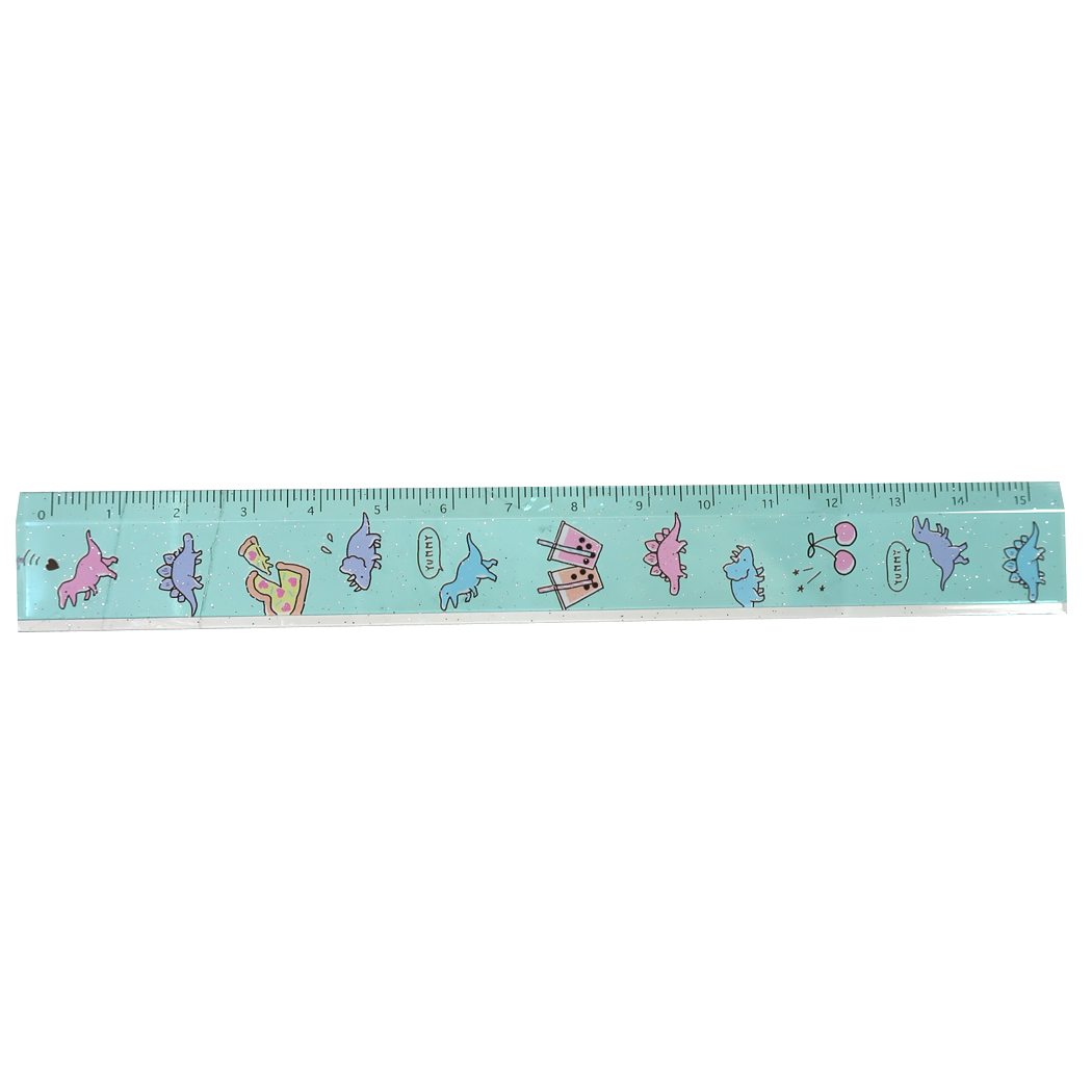 スリム 15cm 定規 ものさし グッズ MY PRETTY PATTERN プレゼント 男の子 女の子 ギフト