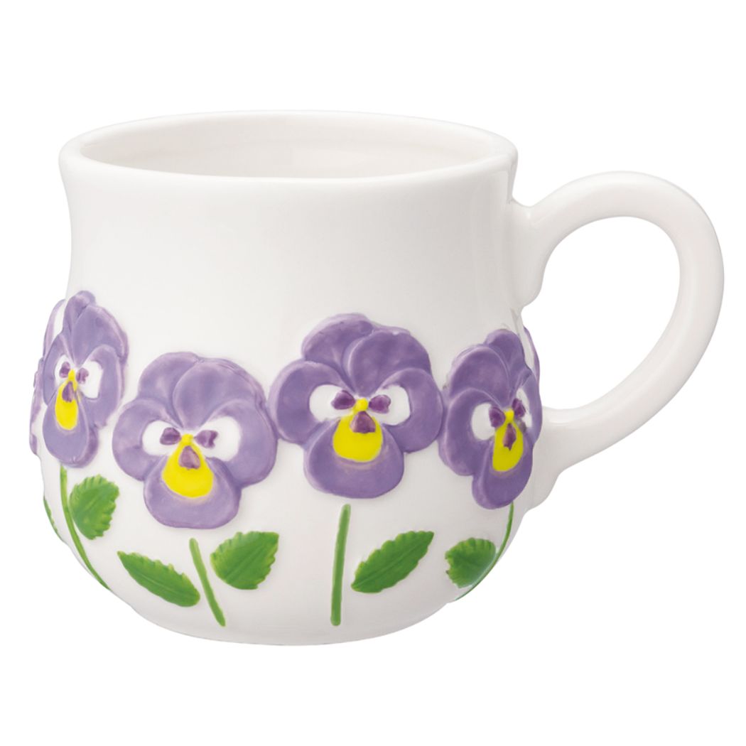 お花MUG flower's tableware マグカップ デコレ パンジー