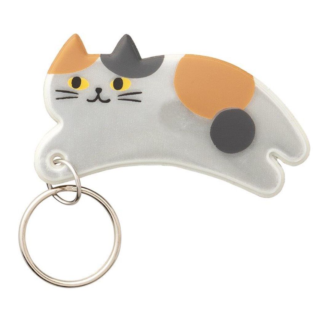 ねこグッズ キーホルダー チャリピタキーホルダー マグネット みけ デコレ