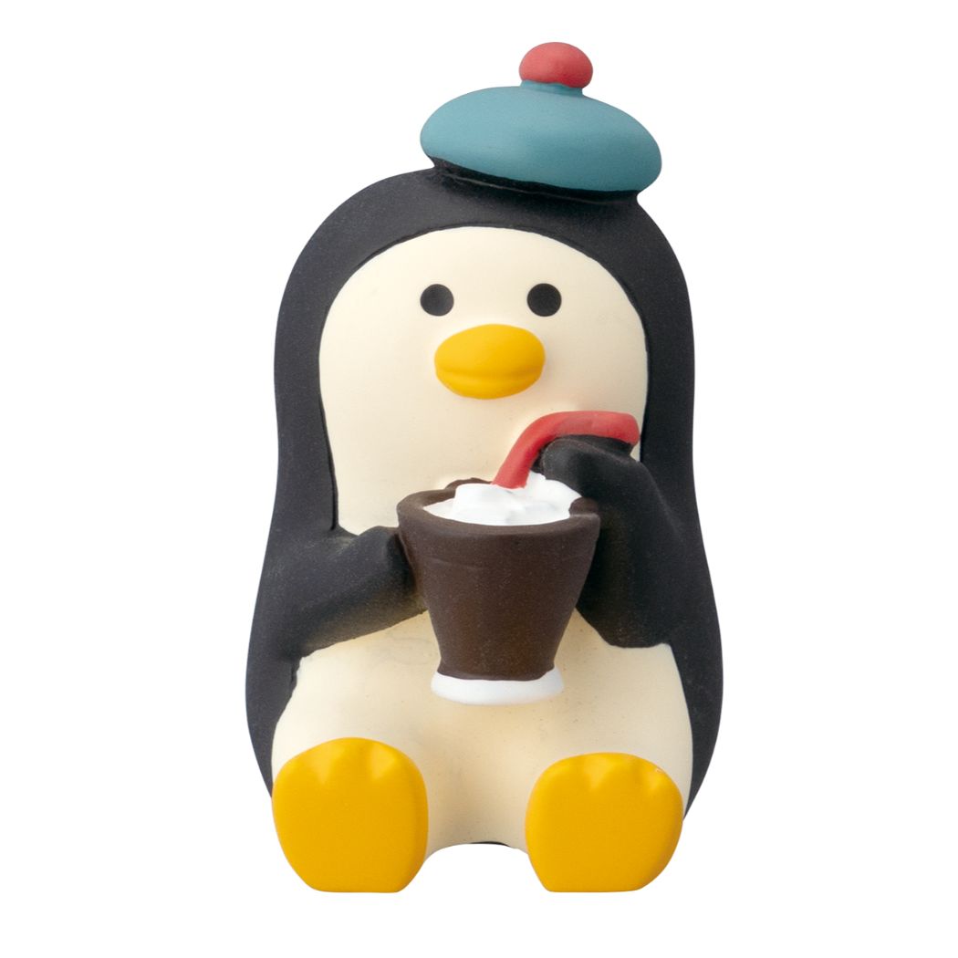 アイスコーヒーペンギン 純喫茶コンブル 裏庭ガーデンカフェ マスコット デコレ プレゼント 男の子 女の子 ギフト