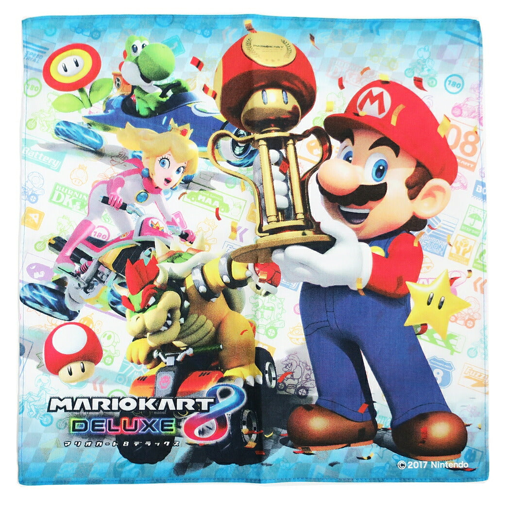 スーパーマリオ マリオカート8デラックス nintendo 入学準備雑貨 ハンカチ キャラクター グッズ MBS-493 プレゼント
