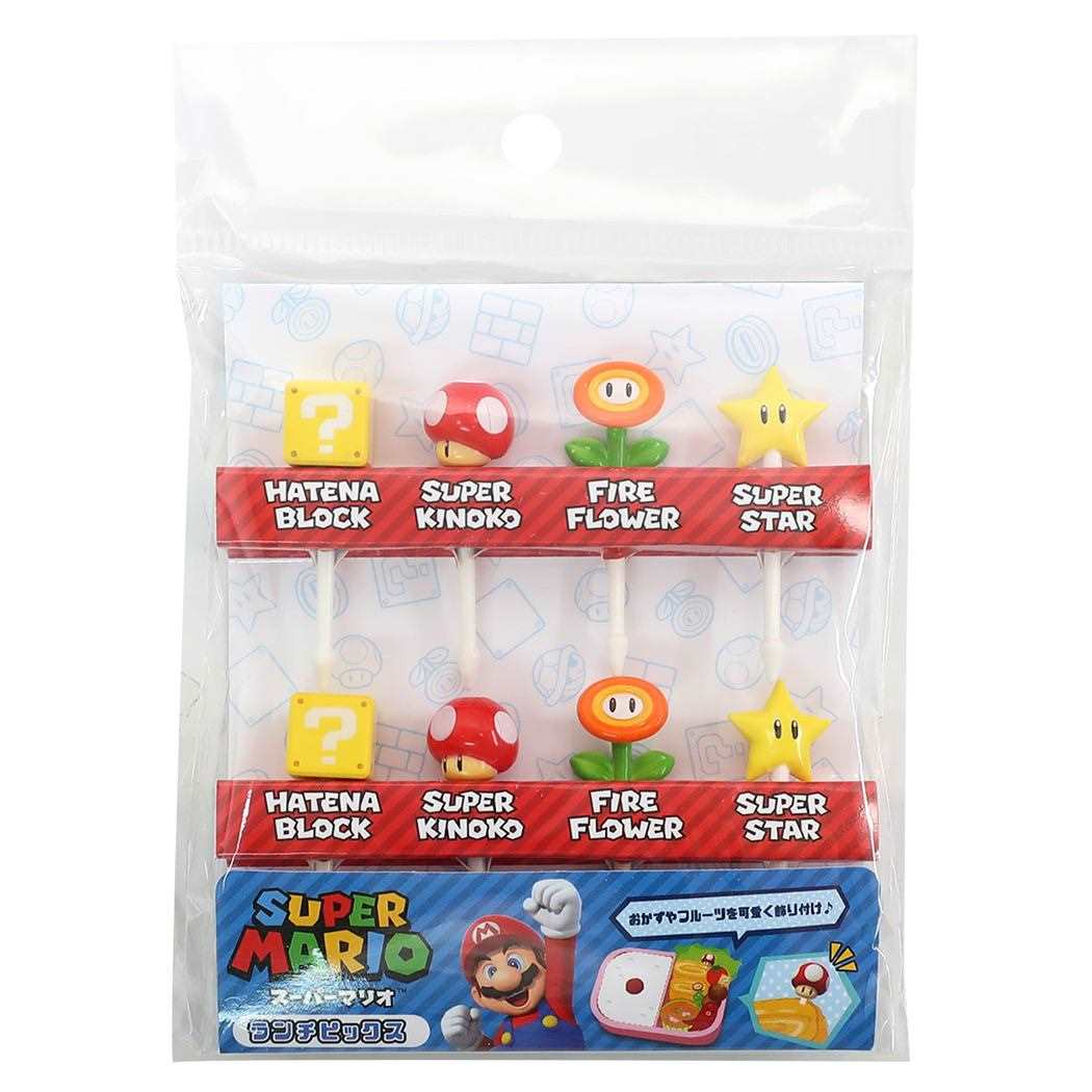 スーパーマリオ キャラクター ランチピックス 8本セット キャラ弁雑貨 グッズ プレゼント 男の子 女の子 ギフト