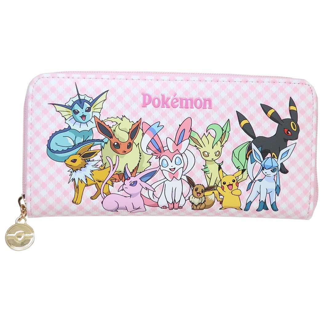 ポケットモンスター ロングウォレット ラウンドファスナー長財布 ピンク ポケモン