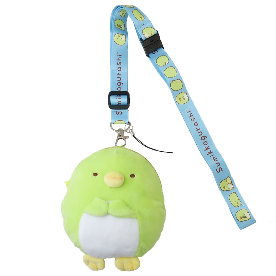 すみっコぐらし グッズ 小銭入れ キャラクター ネックストラップ付ぬいぐるみコインケース ぺんぎん プレゼント 男の子 女の子 ギフト