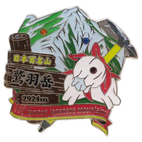 1段 ピンズ 日本百名山 ピンバッジ 鷲羽岳 エイコー コレクションケース入り トレッキング 登山 グッズ プレゼント 男の子 女の子