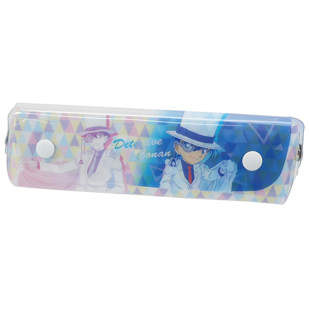 名探偵コナン 筆箱 ペンケース クリア ペンポーチ コナン&怪盗キッド エンスカイ 新学期準備文具 小学生 中学生 女の子 プレゼ