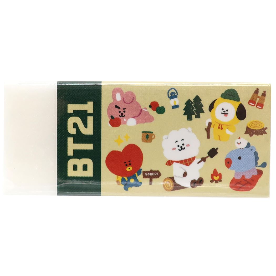 消しゴム BT21 プラスチック ケシゴム LINE FRIENDS THE GREEN PLANET 新学期準備文具 キャラクター プレゼ