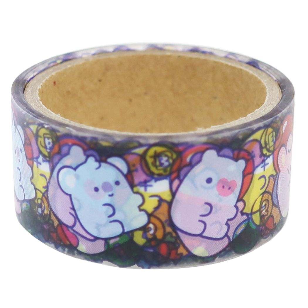 BT21 商品 デコテープ LINE FRIENDS キャラクター クリアテープ プレゼント 男の子 女の子 ギフト