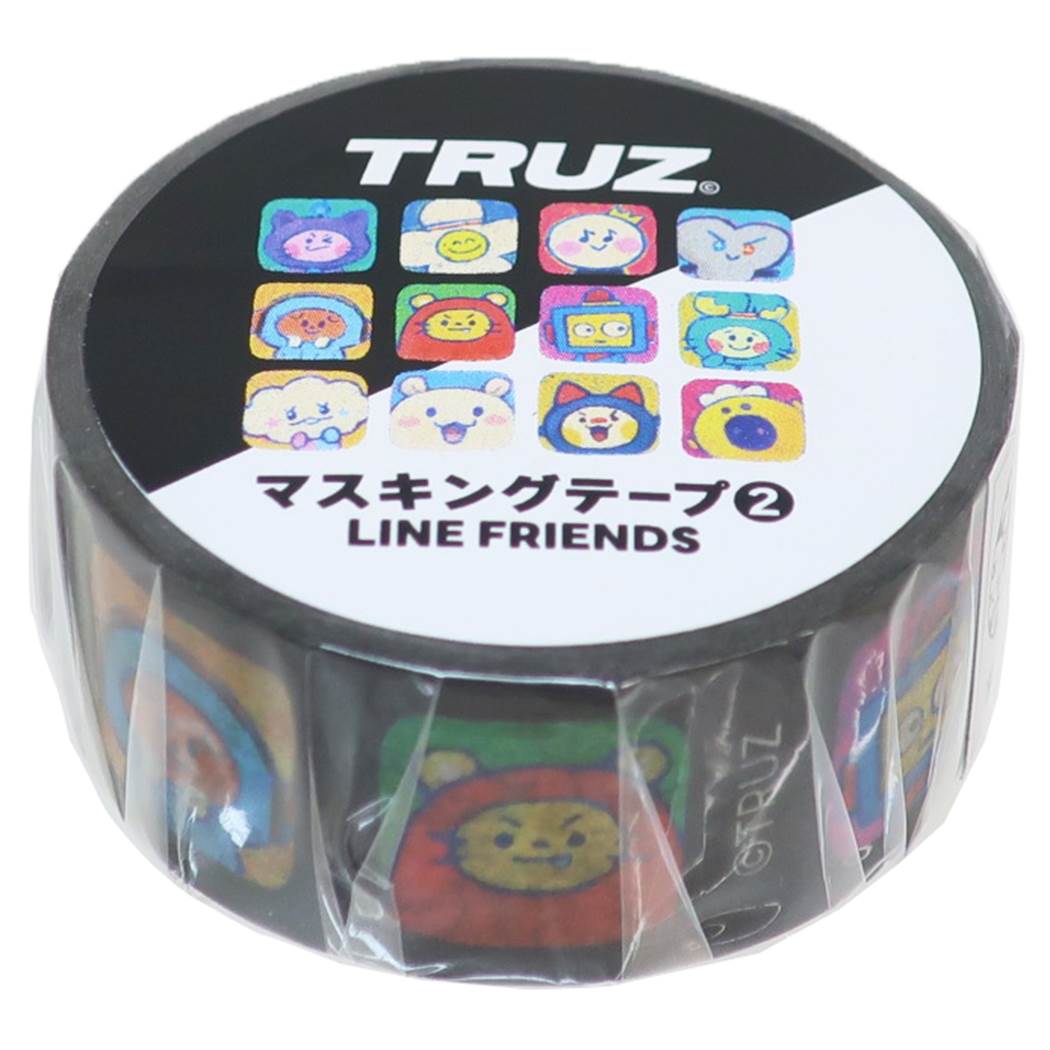 TRUZ 商品 マスキングテープ LINE FRIENDS キャラクター プレゼント 男の子 女の子 ギフト