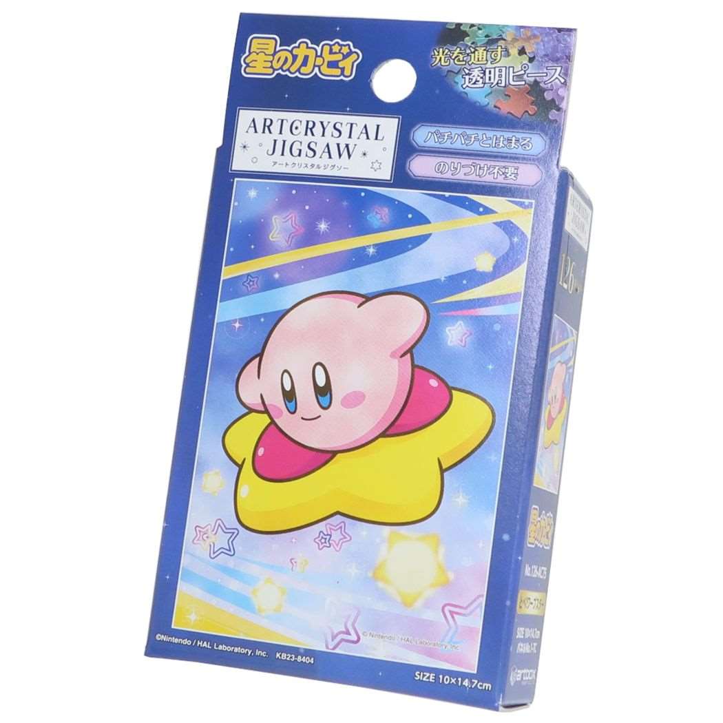 星のカービィ グッズ パズル キャラクター アートクリスタルジグソーパズル126ピース 126-AC75 とべ!ワープスター